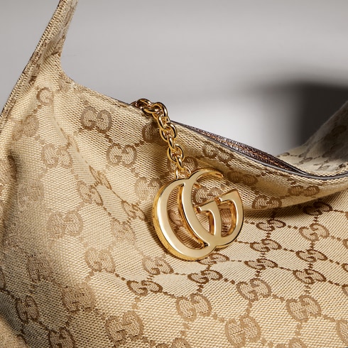 Large shoulder bag with Double G detail