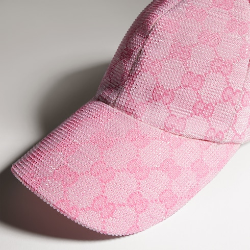 Baseballkappe aus besticktem GG Canvas