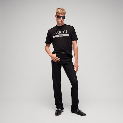 Cotton jersey T-shirt with print