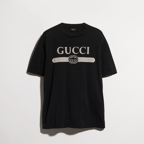 Cotton jersey T-shirt with print