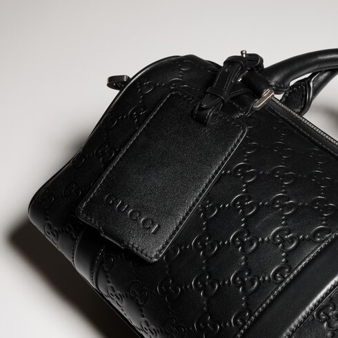 Bolso de lona pequeño GG Emblem