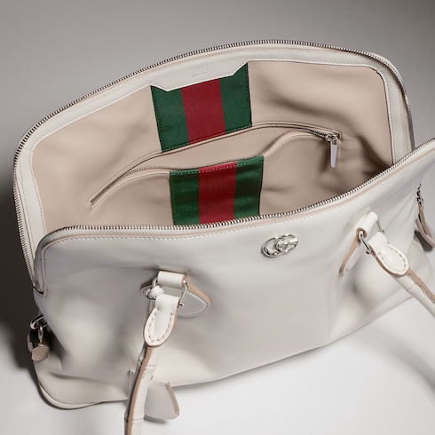 Medium bamboo-effect top handle bag