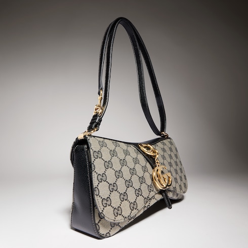 Medium shoulder bag with Double G detail