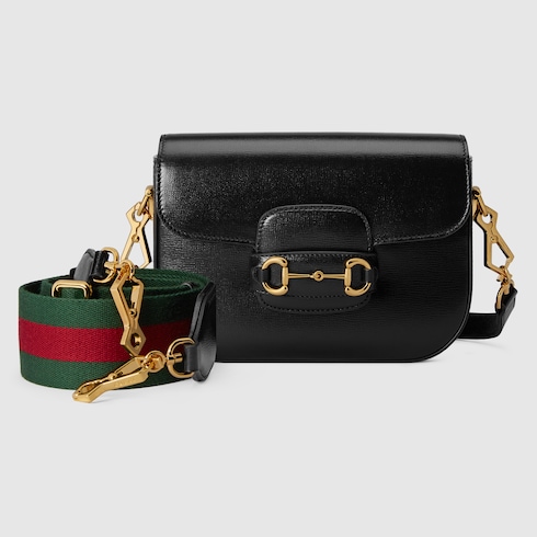 グッチ ホースビット 1955〕スモール ショルダーバッグ ・ブラック