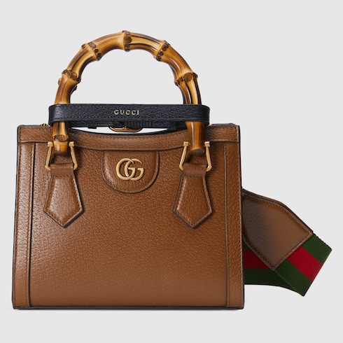 グッチ ダイアナ〕スモール トートバッグ ・ブラウン レザー | GUCCI公式