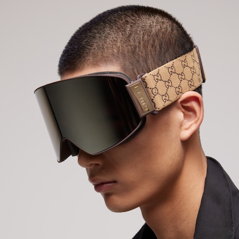 Mask-shaped sunglasses