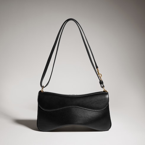 Mittelgroße Schultertasche mit Doppel G Detail