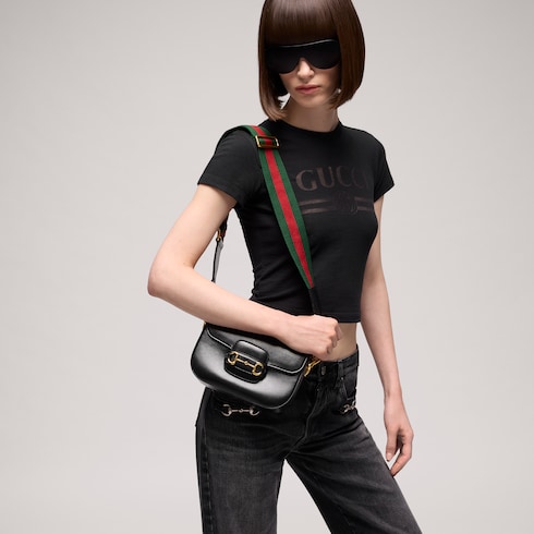 Gucci Horsebit 1955系列小号肩背包