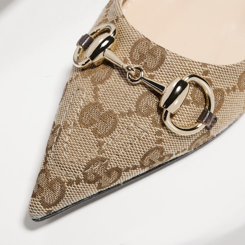 Women's slingback pump with Horsebit