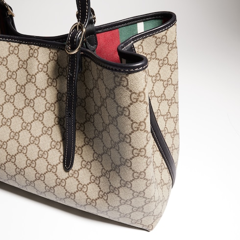 Borsa shopping GG Emblem misura grande