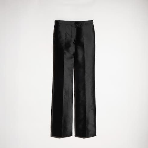 Mikado silk pants