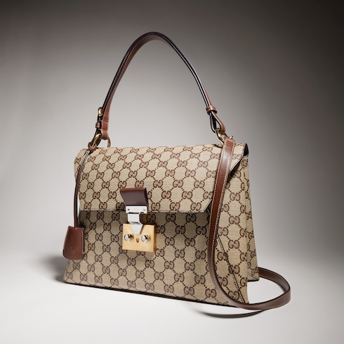 Medium top handle bag with lock