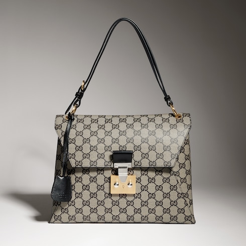 Medium top handle bag with lock