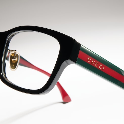Low nose bridge fit rectangular optical frame