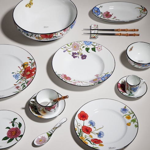Gucci Flora小号椭圆托盘