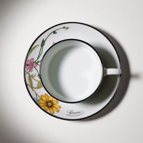 Gucci Flora tea cup and saucer, set of two