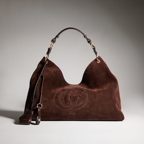Large shoulder bag with Double G detail