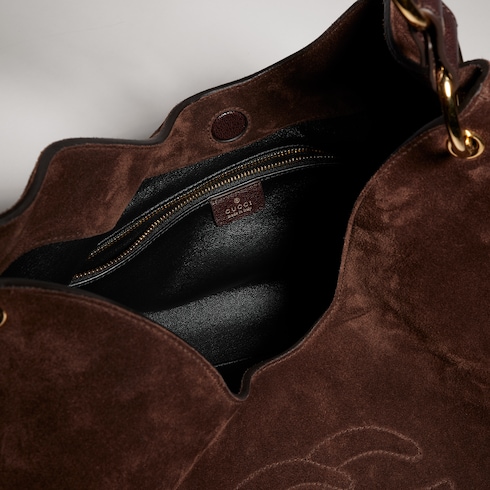 Large shoulder bag with Double G detail
