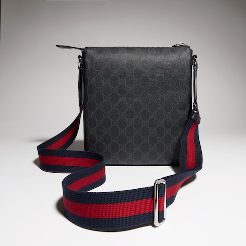 GG Black small messenger bag