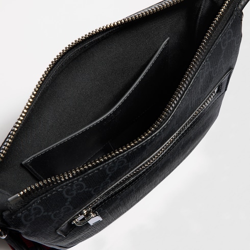 GG Black small messenger bag