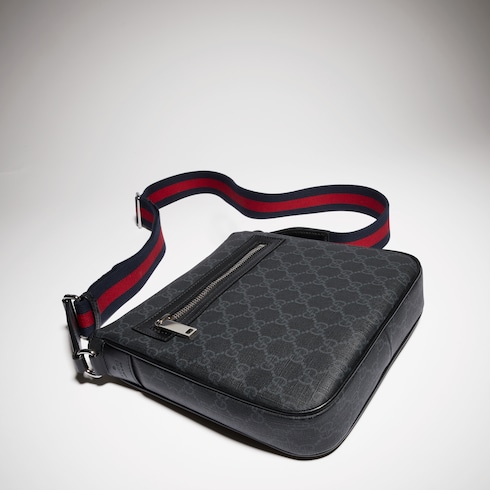 GG Black small messenger bag