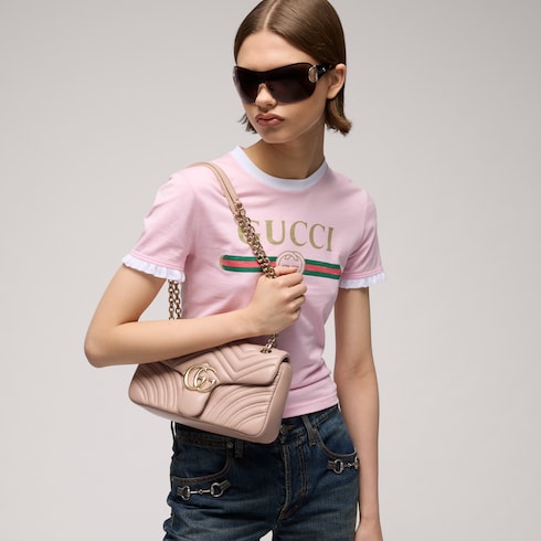 Mittelgroße GG Marmont Schultertasche