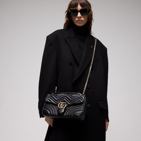 Große GG Marmont Schultertasche