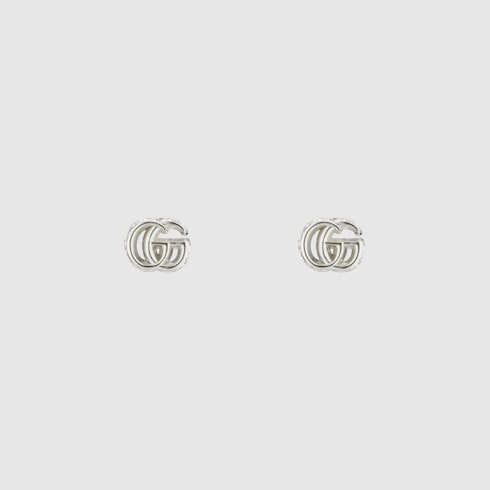 ダブルG ピアス ・スターリングシルバー | GUCCI公式
