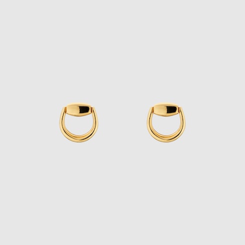 ホースビット〕18K スタッズ ピアス ・18K イエローゴールド | GUCCI公式