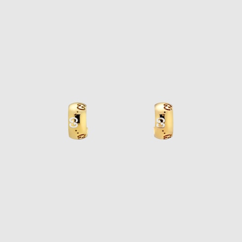 アイコン〕GG 18K フープピアス ・18K イエローゴールド | GUCCI公式