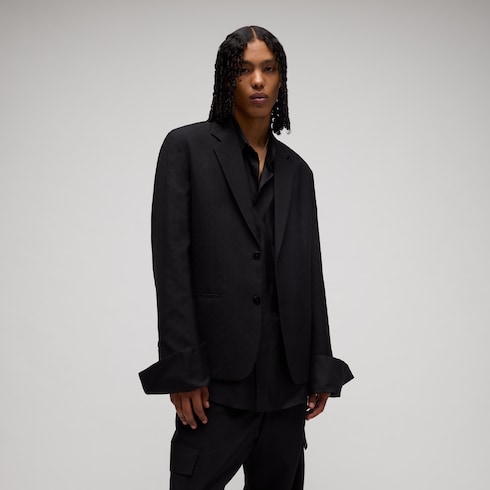 GG wool single-breasted jacket