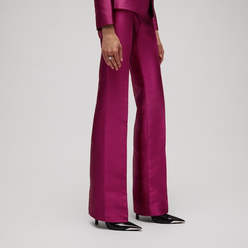Pantalon en soie Mikado
