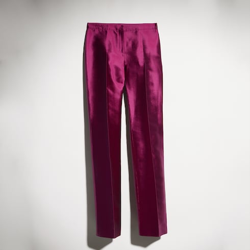 Pantalon en soie Mikado