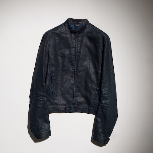 Veste en jean de lin lavé
