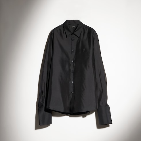 Silk shirt with embroidery