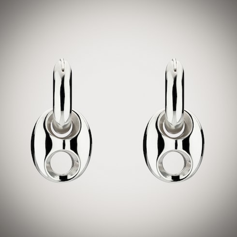 Pendientes de aro con cadena Marina Gucci