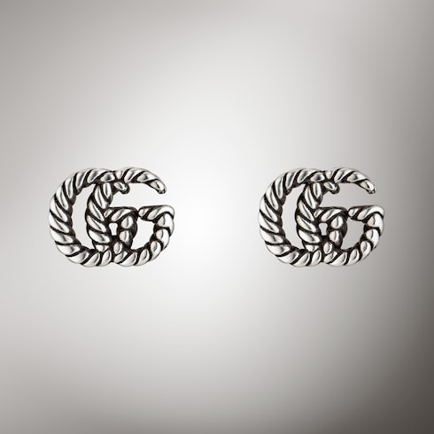 Серьги с эмблемой Double G