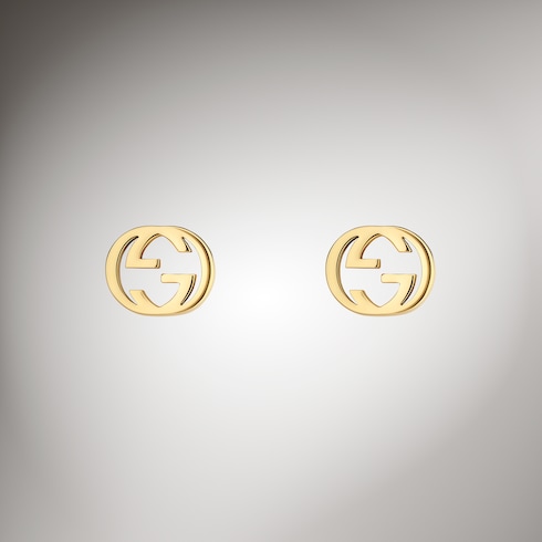 Gucci Interlocking Ohrringe aus 18-karätigem Gold