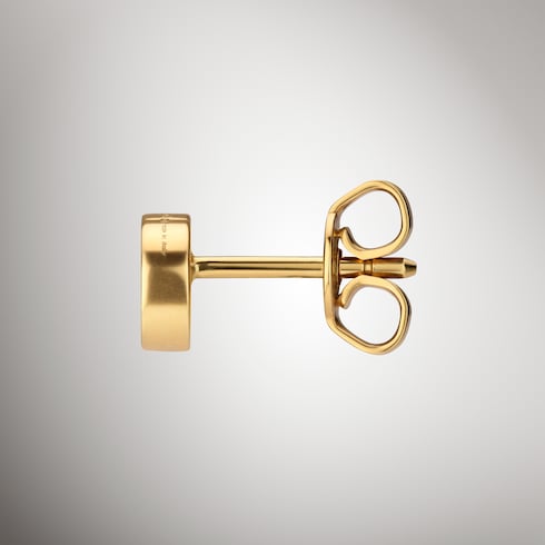 Gucci Interlocking系列18K金耳环