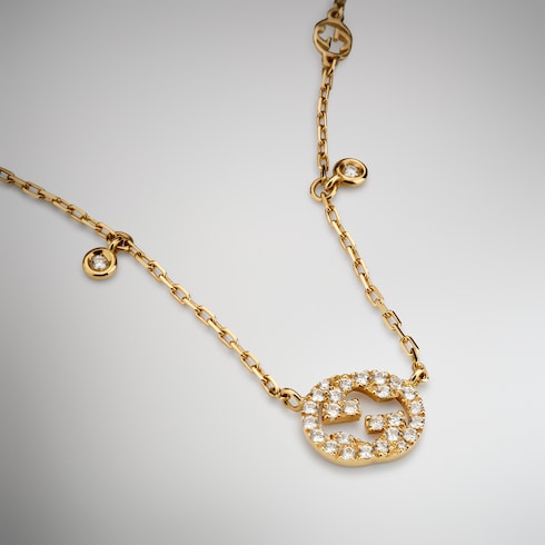Колье с бриллиантами Gucci Interlocking