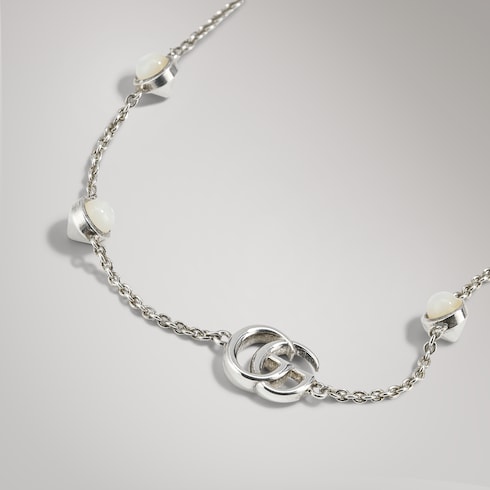 Bracciale con madreperla GG Marmont