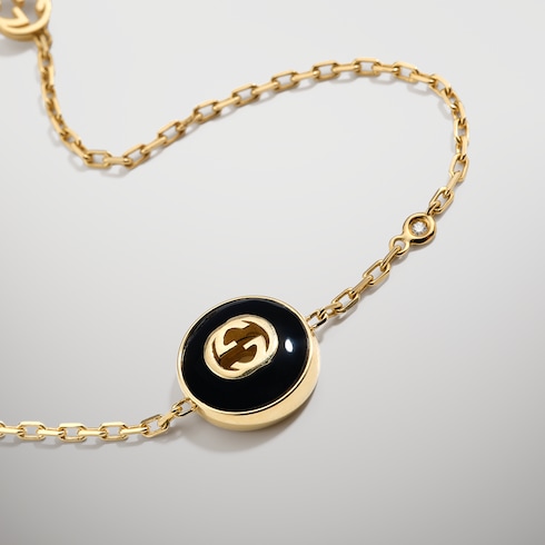 Gucci Interlocking系列18K金手链