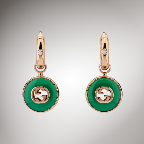 Серьги-кольца Gucci Interlocking 18 карат