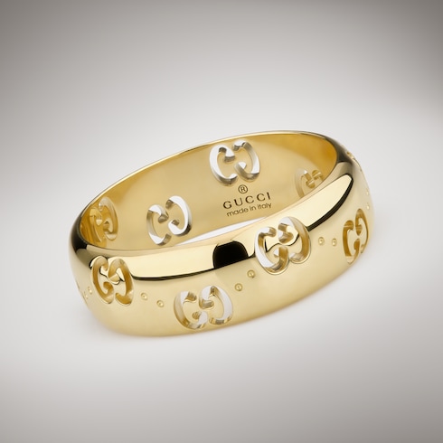 Anillo Icon fino de 18 ct con GG