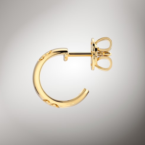 Pendientes de aro Icon de 18 ct con GG