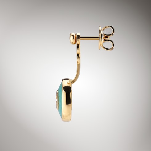 Gucci Interlocking系列18K耳环