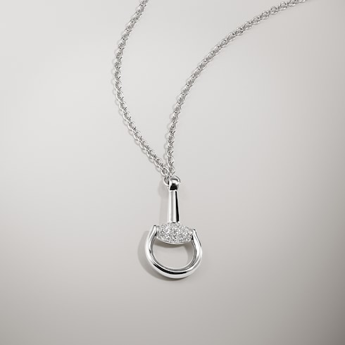〔ホースビット〕18K ダイヤモンド ネックレス