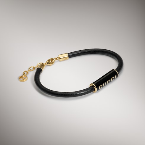 Bracciale con logo Gucci smaltato