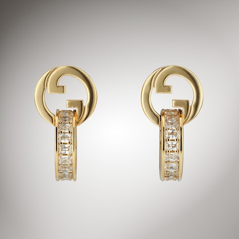 Gucci Blondie intertwined crystal earrings