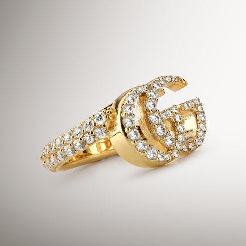 Bague GG Marmont avec cristaux